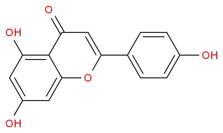 4',5,7-三羟基黄酮_分子结构_CAS_520-36-5)
