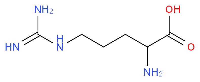 2-amino-5-carbamimidamidopentanoic acid_分子结构_CAS_7200-25-1