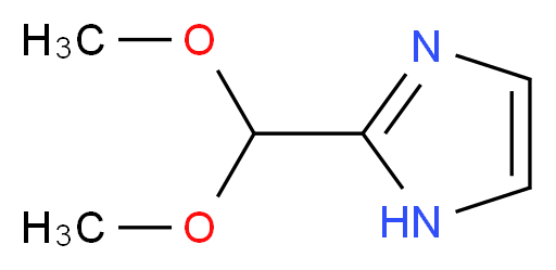 2-(Dimethoxymethyl)-1H-imidazole_分子结构_CAS_112655-19-3)