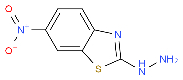 2-Hydrazino-6-nitro-1,3-benzothiazole_分子结构_CAS_30710-21-5)