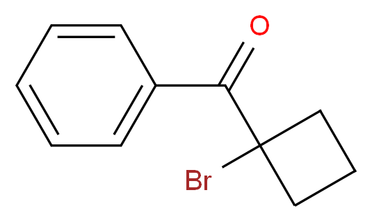 (1-bromocyclobutyl)(phenyl)methanone_分子结构_CAS_51175-78-1