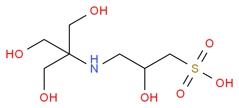 2-Hydroxy-3-{[2-hydroxy-1,1-bis(hydroxymethyl)-ethyl]amino}-1-propanesulfonic acid_分子结构_CAS_68399-81-5)
