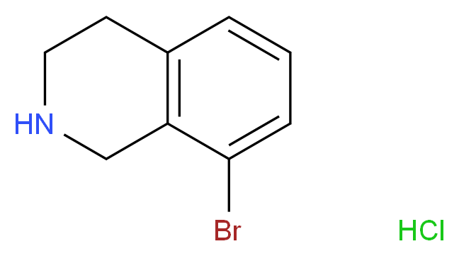 8-bromo-1,2,3,4-tetrahydroisoquinoline hydrochloride_分子结构_CAS_1159813-53-2