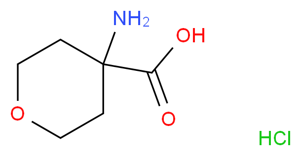 4-Aminotetrahydro-2H-pyran-4-carboxylic acid hydrochloride_分子结构_CAS_217299-03-1)