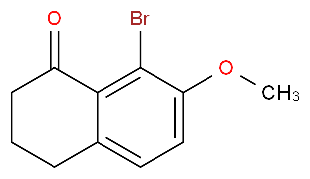 8-Bromo-7-methoxy-1,2,3,4-tetrahydro-naphthalen-1-one_分子结构_CAS_61362-78-5)