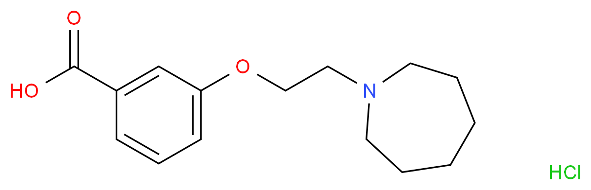 3-(2-Azepan-1-yl-ethoxy)-benzoic acid hydrochloride_分子结构_CAS_)