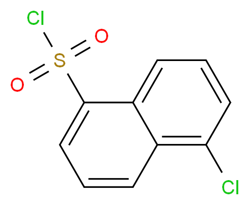 5-Chloronaphthalene-1-sulfonyl Chloride_分子结构_CAS_6291-07-2)