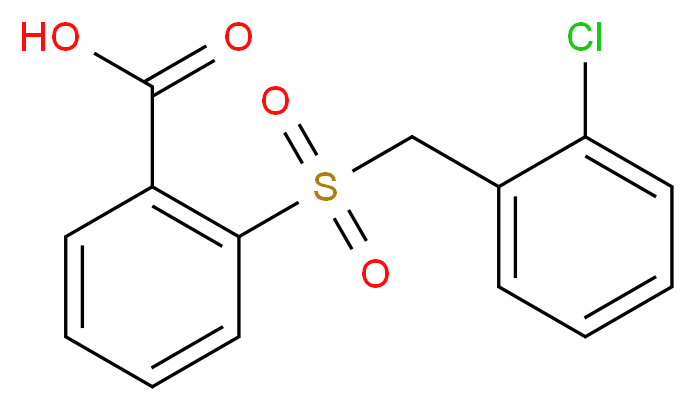 2-[(2-Chlorobenzyl)sulfonyl]benzoic acid_分子结构_CAS_)