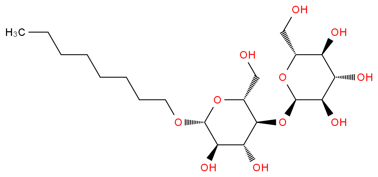 n-Octyl β-D-maltoside_分子结构_CAS_82494-08-4)