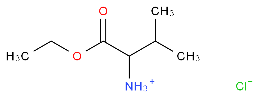 1-ethoxy-3-methyl-1-oxobutan-2-aminium chloride_分子结构_CAS_23358-42-1