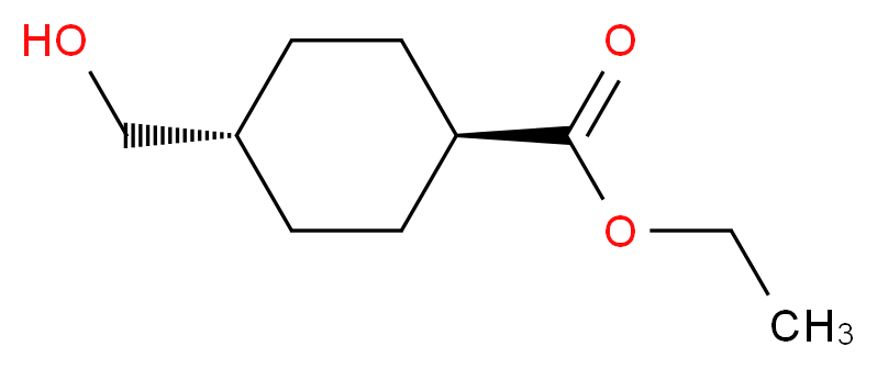 ethyl (1r,4r)-4-(hydroxymethyl)cyclohexane-1-carboxylate_分子结构_CAS_104802-52-0