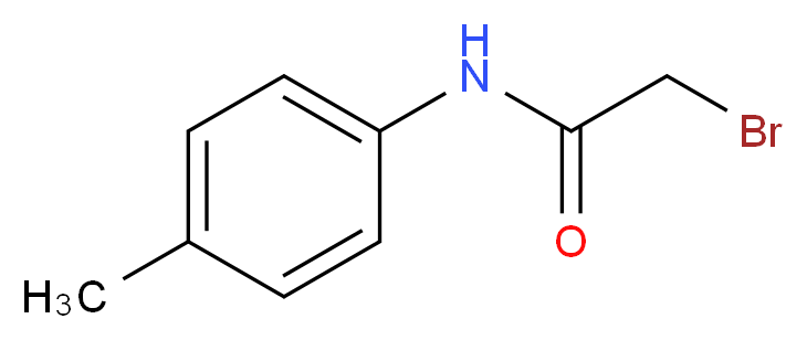 2-bromo-N-(4-methylphenyl)acetamide_分子结构_CAS_5343-65-7