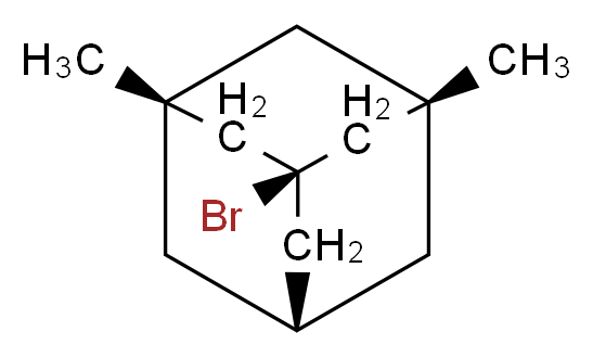 (1r,3R,5S,7r)-1-bromo-3,5-dimethyladamantane_分子结构_CAS_941-37-7