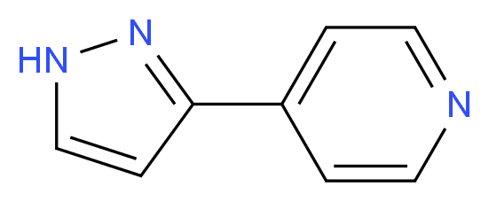 4-(1H-pyrazol-3-yl)pyridine_分子结构_CAS_17784-60-0