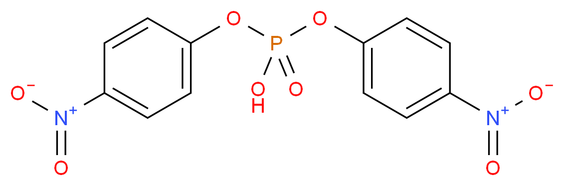 bis(4-nitrophenoxy)phosphinic acid_分子结构_CAS_645-15-8