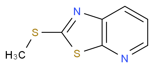 2-(methylsulfanyl)-[1,3]thiazolo[5,4-b]pyridine_分子结构_CAS_57135-10-1