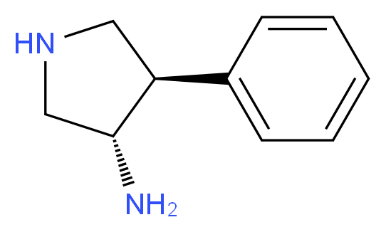 (3S,4R)-4-PHENYLPYRROLIDIN-3-AMINE_分子结构_CAS_116169-51-8)