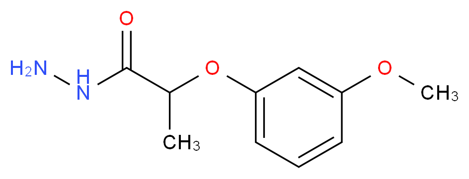 2-(3-Methoxyphenoxy)propanohydrazide_分子结构_CAS_588678-30-2)