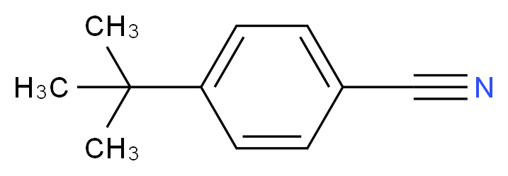 4-叔丁基苯甲腈_分子结构_CAS_4210-32-6)