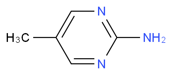 5-methylpyrimidin-2-amine_分子结构_CAS_)