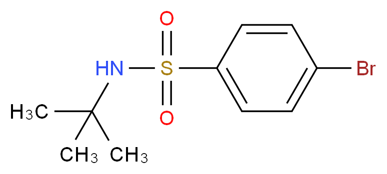 4-BROMO-N-TERT-BUTYLBENZENESULPHONAMIDE_分子结构_CAS_93281-65-3)