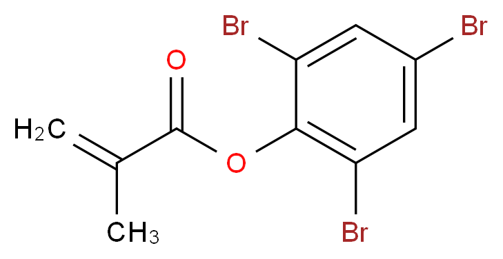 2,4,6-甲基丙烯酸三溴苯酯_分子结构_CAS_37721-71-4)