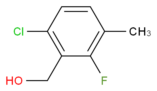 6-Chloro-2-fluoro-3-methylbenzyl alcohol_分子结构_CAS_261762-84-9)