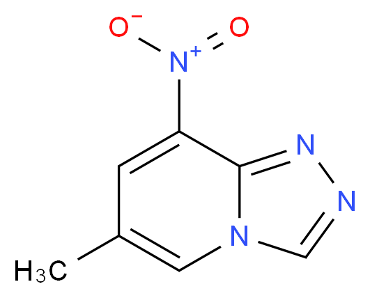 6-methyl-8-nitro-[1,2,4]triazolo[4,3-a]pyridine_分子结构_CAS_929000-70-4