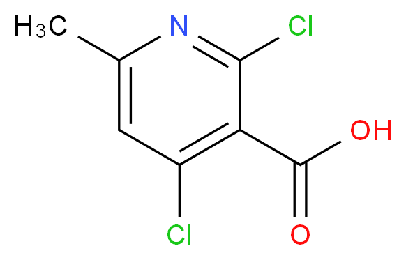 2,4-Dichloro-6-methylnicotinic acid_分子结构_CAS_56022-07-2)