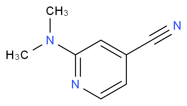 2-(dimethylamino)pyridine-4-carbonitrile_分子结构_CAS_80882-52-6