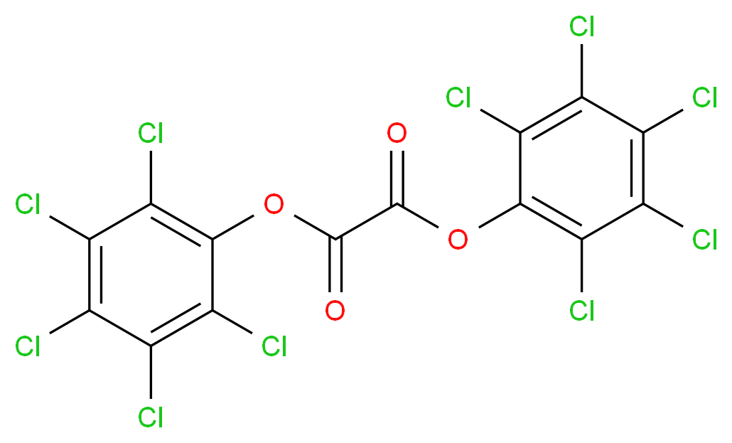 双(五氯苯基)草酸酯_分子结构_CAS_1173-75-7)