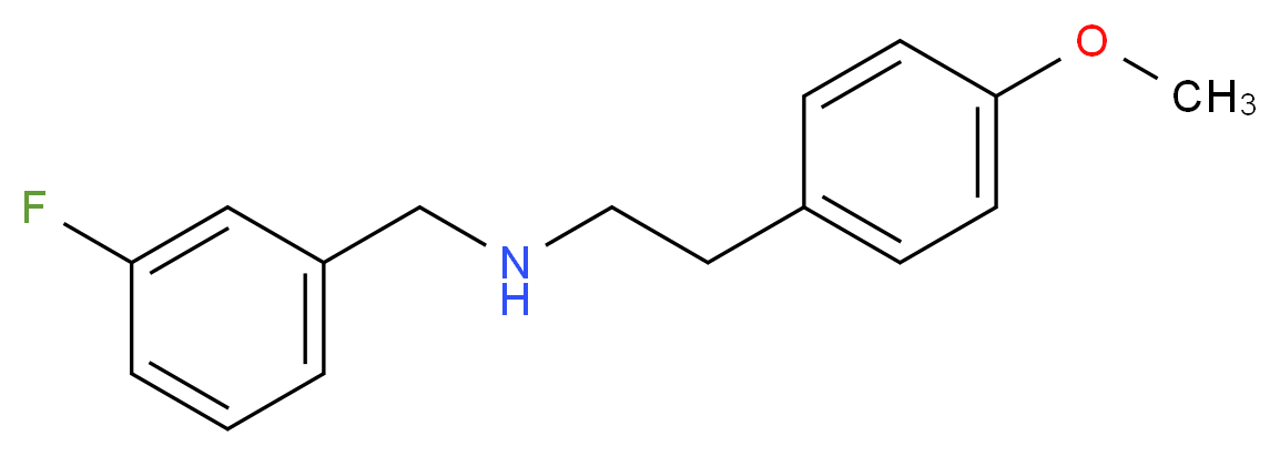 [(3-fluorophenyl)methyl][2-(4-methoxyphenyl)ethyl]amine_分子结构_CAS_353779-40-5