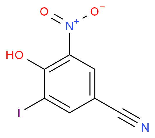 4-hydroxy-3-iodo-5-nitrobenzonitrile_分子结构_CAS_)