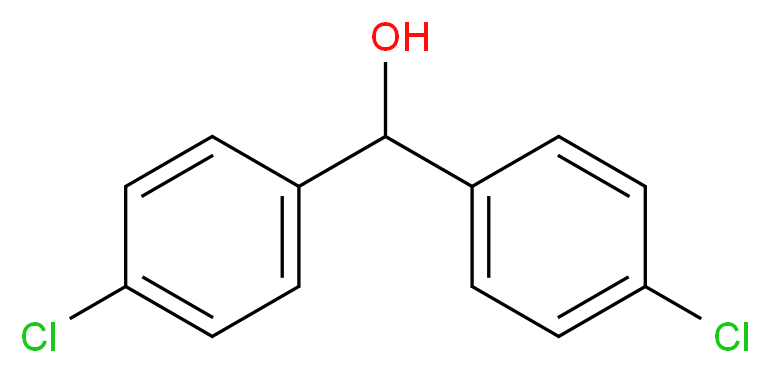 bis(4-chlorophenyl)methanol_分子结构_CAS_90-97-1