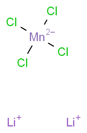 dilithium(1+) ion tetrachloromanganesediuide_分子结构_CAS_57384-24-4