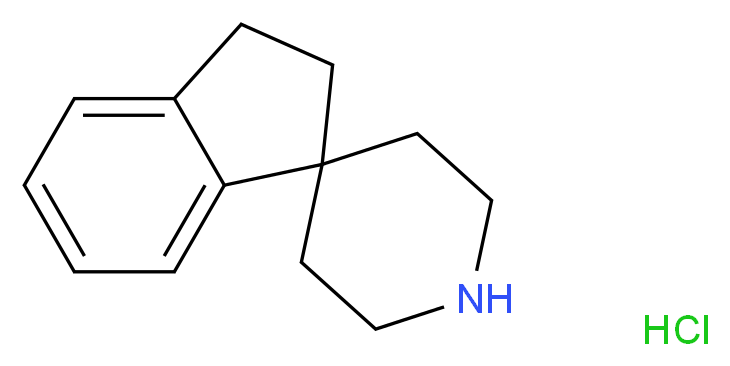 2,3-dihydrospiro[indene-1,4'-piperidine] hydrochloride_分子结构_CAS_96651-85-3