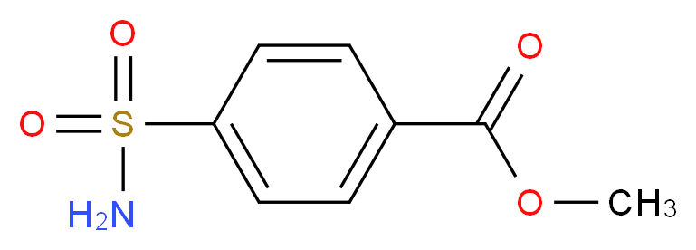 methyl 4-sulfamoylbenzoate_分子结构_CAS_22808-73-7