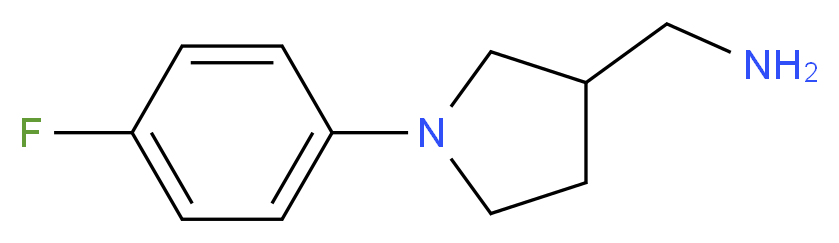 1-[1-(4-fluorophenyl)-3-pyrrolidinyl]methanamine_分子结构_CAS_933712-85-7)