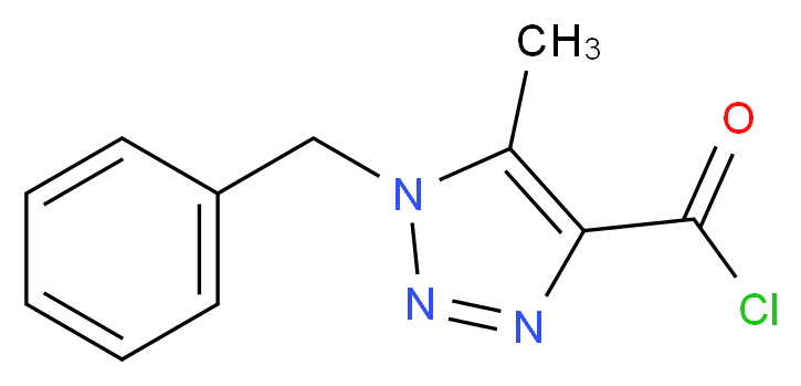 1-benzyl-5-methyl-1H-1,2,3-triazole-4-carbonyl chloride_分子结构_CAS_664351-09-1