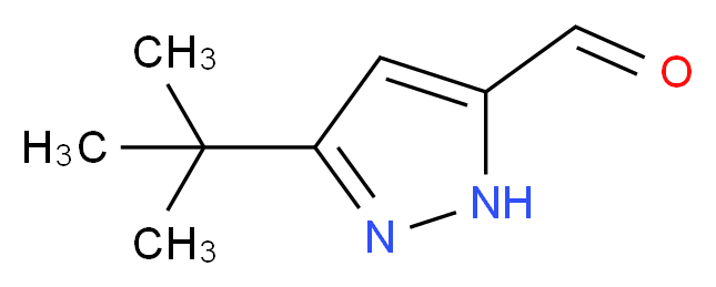 5-tert-butyl-1H-pyrazole-3-carbaldehyde_分子结构_CAS_865138-11-0)