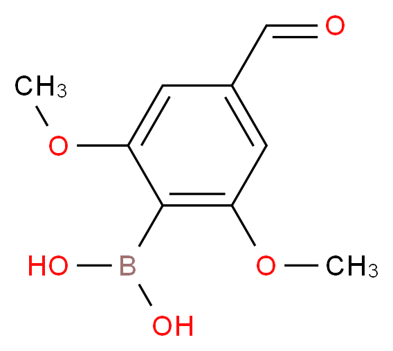 2,6-DIMETHOXY-4-FORMYLPHENYLBORONIC ACID_分子结构_CAS_1256355-34-6)