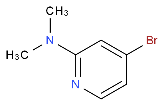 4-bromo-N,N-dimethylpyridin-2-amine_分子结构_CAS_946000-27-7