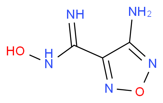 4-Amino-N-hydroxy-1,2,5-oxadiazole-3-carboximidamide_分子结构_CAS_13490-32-9)