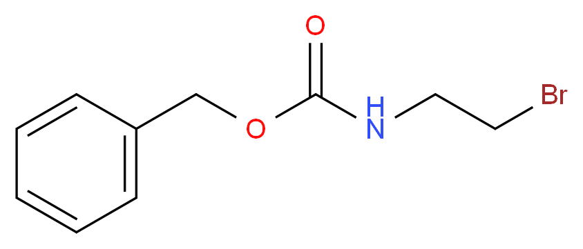 benzyl N-(2-bromoethyl)carbamate_分子结构_CAS_53844-02-3