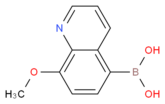 (8-methoxyquinolin-5-yl)boronic acid_分子结构_CAS_1025735-47-0