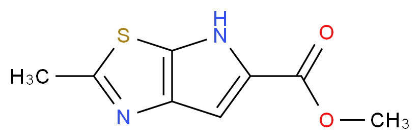 methyl 2-methyl-4H-pyrrolo[3,2-d][1,3]thiazole-5-carboxylate_分子结构_CAS_)