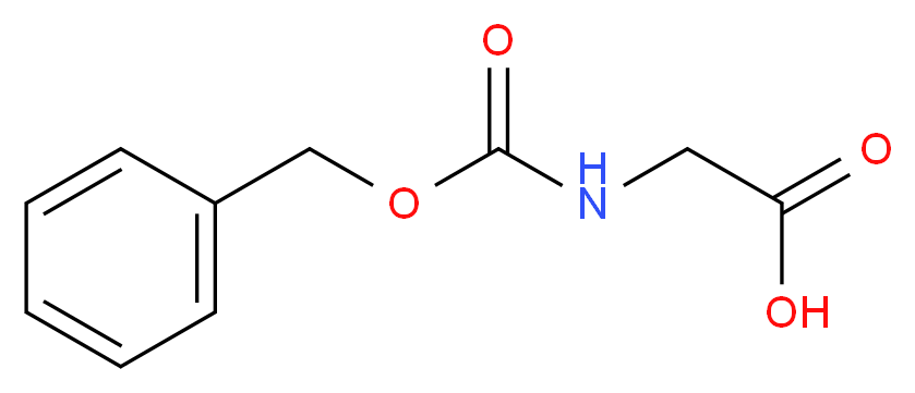 N-苄氧羰基甘氨酸_分子结构_CAS_1138-80-3)