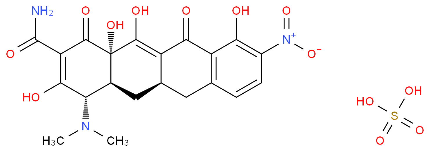 9-Nitrosancycline Monosulfate_分子结构_CAS_2791-13-1)