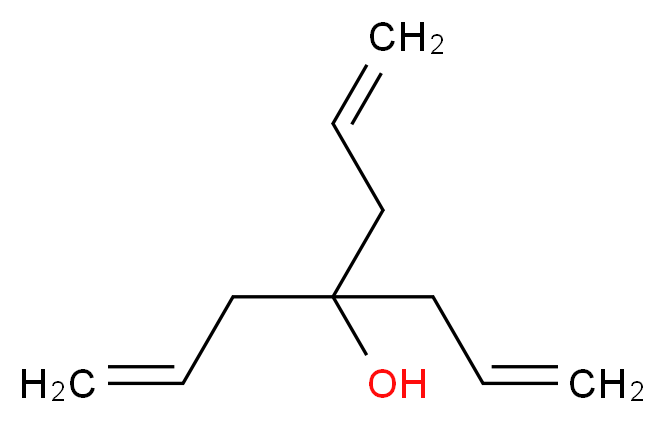 4-(prop-2-en-1-yl)hepta-1,6-dien-4-ol_分子结构_CAS_10202-75-2