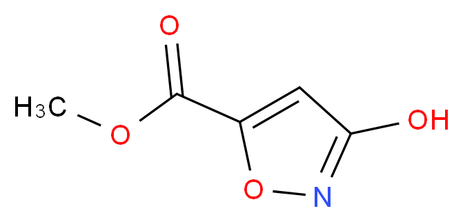 methyl 3-hydroxy-5-isoxazolecarboxylate_分子结构_CAS_10068-07-2)